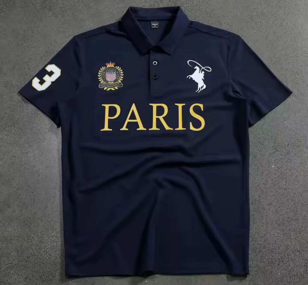 Men’s Paris Embroidered Polo Shirt