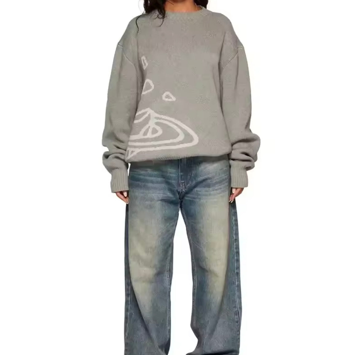 Planet Graphic Knit Sweater