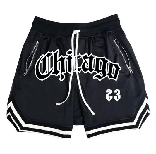 “Chicago 23” Mesh Basketball Shorts
