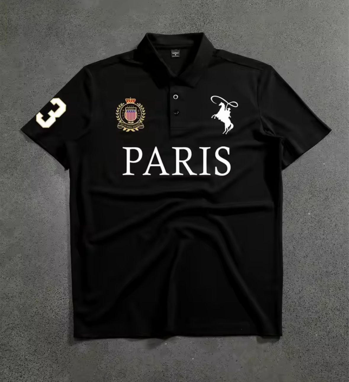 Men’s Paris Embroidered Polo Shirt