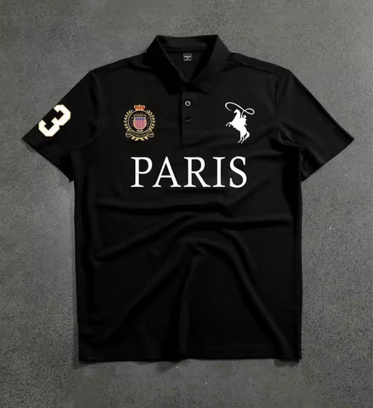 Men’s Paris Embroidered Polo Shirt